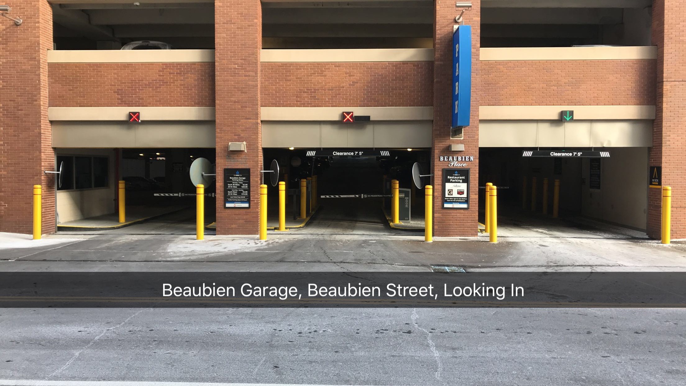 Beaubian Place Garage details